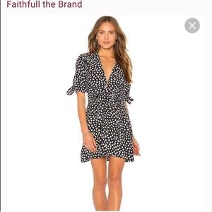 Faithfull the Brand Navy Floral dress